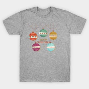 Merry Christmas Balls T-Shirt